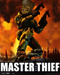 Size: 416x519 | Tagged: safe, flash sentry, exploitable meme, flash sentry savior of the universe, flashface, halo (series), halo 2, master chief, meme, pun, solo, waifu thief