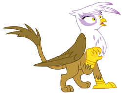 Size: 2703x2069 | Tagged: safe, artist:sketchmcreations, derpibooru import, gilda, griffon, the fault in our cutie marks, open mouth, simple background, solo, surprised, transparent background, vector