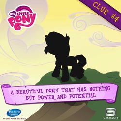 Size: 640x640 | Tagged: safe, sunset shimmer, pony, gameloft, logo, official, silhouette, solo