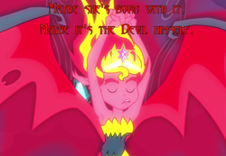 Size: 1280x888 | Tagged: safe, edit, edited screencap, screencap, sunset satan, sunset shimmer, equestria girls, equestria girls (movie), cards against equestria girls, image macro, solo