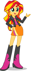 Size: 288x659 | Tagged: safe, sunset shimmer, equestria girls, become an equestria girl, cute, eqg promo pose set, female, happy, shimmerbetes, simple background, smiling, solo, transparent background, vector, when she smiles