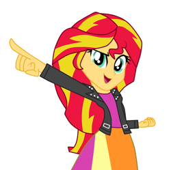 Size: 896x892 | Tagged: safe, artist:hannah-joy64, sunset shimmer, equestria girls, pose, solo