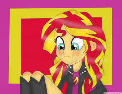 Size: 1488x1148 | Tagged: safe, artist:ytpinkiepie2, sunset shimmer, equestria girls, crying, legs, solo, sunsad shimmer