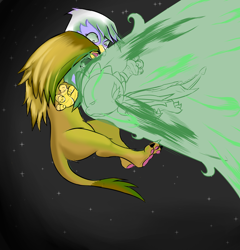 Size: 3000x3131 | Tagged: safe, artist:loreto-arts, artist:techgear, derpibooru import, gilda, spike, dragon, griffon, comic:friendship is innuendo, fire, fire magic, older, older spike, sleeping