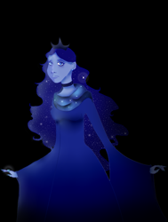 Size: 667x882 | Tagged: safe, artist:arythma, princess luna, human, humanized, solo