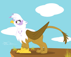 Size: 1000x800 | Tagged: safe, artist:sherwood, artist:snobear-digital, derpibooru import, gilda, griffon, female, solo