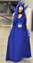 Size: 1678x3185 | Tagged: safe, artist:danaxxximmortal, artist:kyuproduction, princess luna, human, 2013, convention, cosplay, irl, irl human, otakuthon, photo, solo