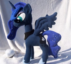 Size: 900x806 | Tagged: safe, artist:pinkamoone, princess luna, irl, photo, plushie, solo