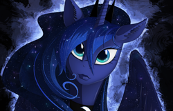 Size: 4000x2568 | Tagged: safe, artist:shaadorian, princess luna, alicorn, pony, female, horn, mare, simple background, solo