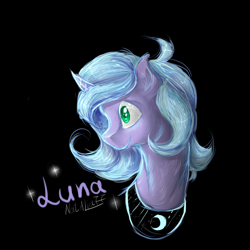 Size: 1024x1024 | Tagged: safe, artist:nataly77, princess luna, alicorn, pony, female, horn, mare, s1 luna, solo