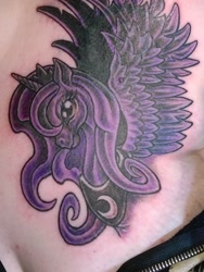 Size: 1876x2501 | Tagged: safe, princess luna, alicorn, pony, irl, photo, tattoo