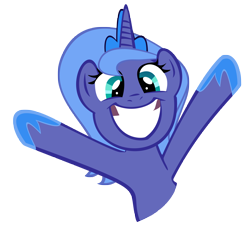 Size: 5000x5000 | Tagged: safe, artist:parttimebrony, princess luna, alicorn, pony, absurd resolution, irrational exuberance, s1 luna, simple background, solo, transparent background, vector