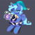 Size: 747x749 | Tagged: safe, artist:ende26, princess luna, alicorn, pony, sheep, animal, cute, filly, hat, magic, mug, nightcap, plushie, sitting, woona