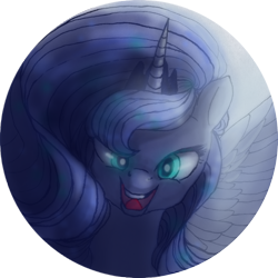 Size: 1628x1628 | Tagged: safe, artist:wolfiedrawie, princess luna, alicorn, pony, female, horn, mare, simple background, solo, transparent background