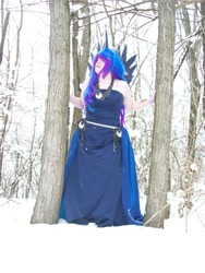 Size: 1024x1365 | Tagged: safe, artist:fallendarkfire, princess luna, human, cosplay, irl, irl human, photo, solo