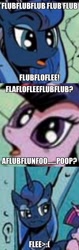 Size: 1494x4717 | Tagged: safe, idw, princess luna, twilight sparkle, twilight sparkle (alicorn), alicorn, pony, spoiler:comic, bored, bullshit, female, gibberish, mare, random