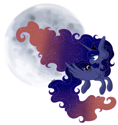 Size: 2550x2718 | Tagged: safe, artist:that-spotted-unicorn, princess luna, alicorn, pony, female, horn, mare, simple background, solo, transparent background