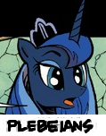 Size: 119x152 | Tagged: safe, idw, princess luna, alicorn, pony, spoiler:comic17, expand dong, exploitable meme, meme, picture for breezies, plebeian, reaction image, solo