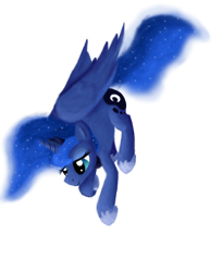 Size: 1403x1719 | Tagged: safe, artist:timid tracks, princess luna, alicorn, pony, female, horn, mare, simple background, solo