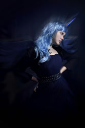 Size: 700x1054 | Tagged: safe, artist:shusha007, princess luna, human, cosplay, irl, irl human, photo, solo