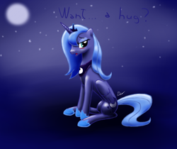 Size: 820x690 | Tagged: safe, artist:monteruis, princess luna, alicorn, pony, s1 luna, sitting, solo