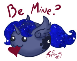 Size: 483x388 | Tagged: safe, artist:isaunter, princess luna, alicorn, pony, blob, female, horn, mare, solo