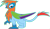 Size: 1920x1113 | Tagged: safe, derpibooru import, edit, gilda, rainbow dash, griffon, female, fusion, griffonized, lidded eyes, palette swap, ponyar fusion, rainbow griffon, recolor, simple background, solo, species swap, transparent background, vector, vector edit