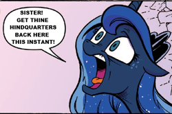 Size: 530x351 | Tagged: safe, edit, princess luna, alicorn, pony, spoiler:comic, panel, solo