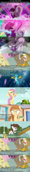 Size: 640x3661 | Tagged: safe, artist:jan, derpibooru import, edit, edited screencap, screencap, coloratura, fluttershy, gallus, gilda, limelight, pipsqueak, oc, oc:cream heart, cricket, duck, pegasus, pony, crusaders of the lost mark, griffon the brush off, putting your hoof down, the mane attraction, uprooted, angry, apple, apple tree, backup dancers, button's adventures, cropped, duckling, filk, food, joy boy, laser, lyrics, new wave (character), op is a duck (reaction image), sesame street, smooth move, song reference, spectrum shades, sports, text, tree, turbo bass, veil