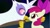 Size: 480x269 | Tagged: safe, artist:misterdavey, derpibooru import, apple bloom, gilda, earth pony, griffon, pony, angry, bloodshot eyes, boop, bow, female, filly, fist, gilda wants you to shut up, insanity, noseboop, this will not end well, threatening, wat