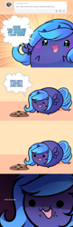 Size: 672x2080 | Tagged: safe, artist:pekou, princess luna, alicorn, pony, ask my little chubbies, ask, chubbie, cookie, needs more jpeg, raisins, s1 luna, tumblr