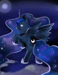 Size: 1498x1936 | Tagged: safe, artist:delicake, princess luna, alicorn, pony, crying, female, horn, mare, solo