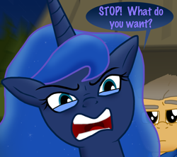 Size: 1280x1139 | Tagged: safe, artist:ajmstudios, princess luna, oc, alicorn, pony, scootaloo's scootaquest, sergeant brass