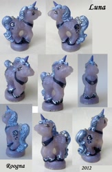 Size: 1556x2380 | Tagged: safe, artist:roogna, princess luna, alicorn, pony, g1, custom, solo