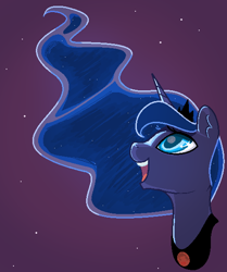 Size: 488x583 | Tagged: safe, artist:oneeyedsheep, princess luna, alicorn, pony, happy, legitimately amazing mspaint, looking up, ms paint, open mouth, smiling, solo