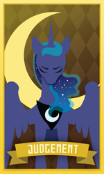 Size: 693x1154 | Tagged: safe, artist:pixel-prism, princess luna, alicorn, pony, solo, tarot card