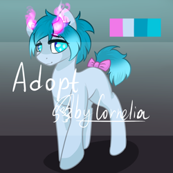 Size: 2000x2000 | Tagged: safe, artist:cornelia_nelson, oc, oc only, earth pony, pony, adoptable, digital art, ear fluff, female, high res, mare, signature, solo, ych result