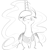 Size: 969x1037 | Tagged: safe, artist:zev, princess luna, alicorn, pony, grayscale, monochrome, solo