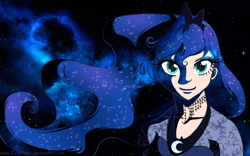 Size: 1152x720 | Tagged: safe, artist:vickyviolet, princess luna, human, humanized, solo