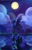 Size: 704x1088 | Tagged: safe, artist:omgproductions, nightmare moon, princess luna, alicorn, pony, cloud, cloudy, duality, moon, reflection, solo, stars