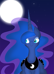 Size: 1175x1600 | Tagged: safe, artist:qcryzzy, artist:zev, edit, princess luna, alicorn, pony, solo