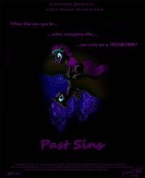 Size: 777x952 | Tagged: safe, artist:foxofwar, oc, oc only, oc:nyx, fanfic:past sins, movie poster, nightmare nyx