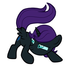 Size: 671x631 | Tagged: safe, artist:tremolo-pony, oc, oc only, oc:nyx, alicorn, pony, fanfic:past sins, alicorn oc, cute, filly, nyxabetes, solo