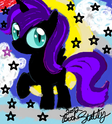 Size: 352x387 | Tagged: safe, artist:starlily77, oc, oc only, oc:nyx, alicorn, pony, alicorn oc, filly