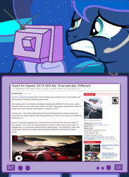 Size: 562x769 | Tagged: safe, princess luna, alicorn, pony, butthurt, exploitable meme, gamer luna, meme, obligatory pony, tv meme