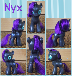 Size: 799x835 | Tagged: safe, artist:phasingirl, oc, oc only, oc:nyx, brushable, custom, solo, toy