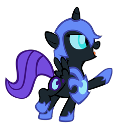 Size: 3005x3256 | Tagged: safe, artist:bronyboy, nightmare moon, oc, oc:nyx, solo