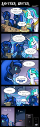 Size: 600x1887 | Tagged: safe, artist:vavacung, nightmare moon, princess celestia, princess luna, alicorn, pony, comic:to love god - to love mortal, comic, crying, sad