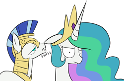 Size: 1400x912 | Tagged: safe, artist:sunomii, princess celestia, alicorn, pony, crown, horn, male, royal guard, stallion