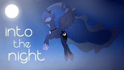 Size: 1920x1080 | Tagged: safe, artist:joolzanfire, artist:up1ter, edit, princess luna, alicorn, pony, eyes closed, female, moon, night, solo, vector, wallpaper, wallpaper edit